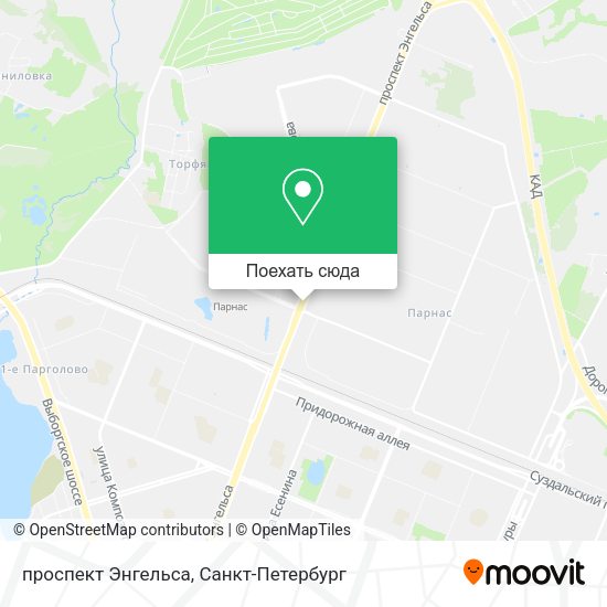 Карта проспект Энгельса