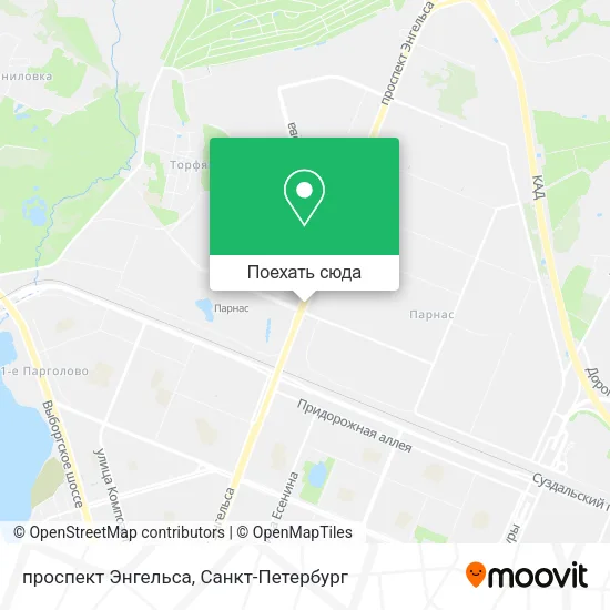 Карта проспект Энгельса