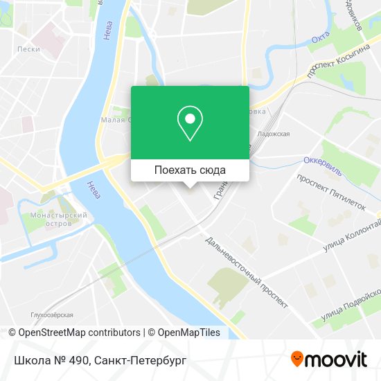 Карта Школа № 490