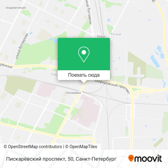 Карта Пискарёвский проспект, 50