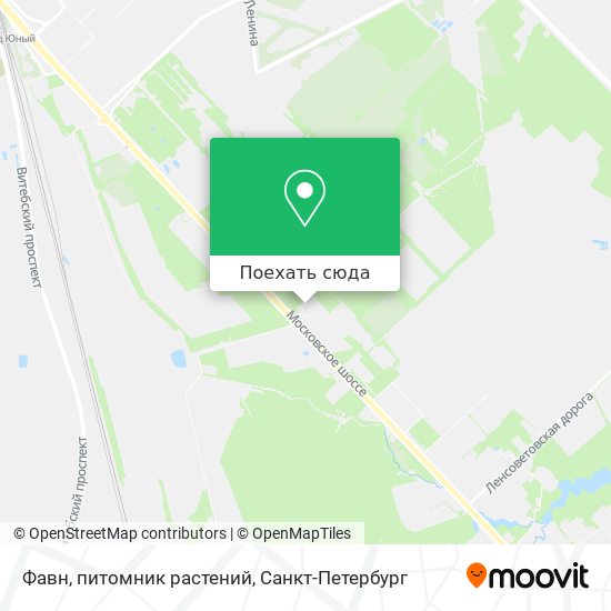 Карта Фавн, питомник растений