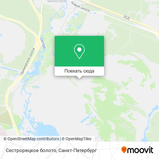 Карта Сестрорецкое болото