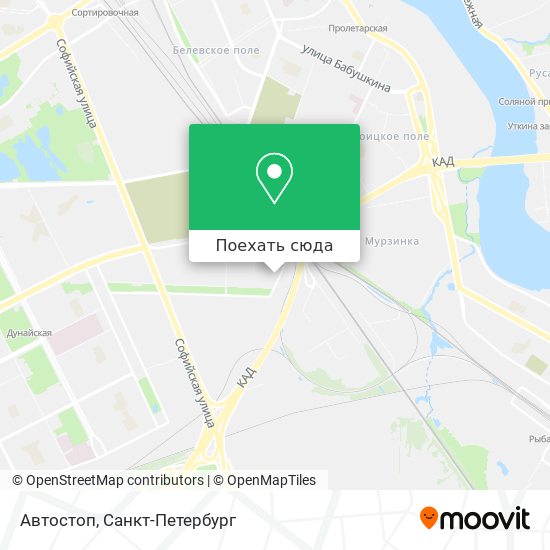 Карта Автостоп