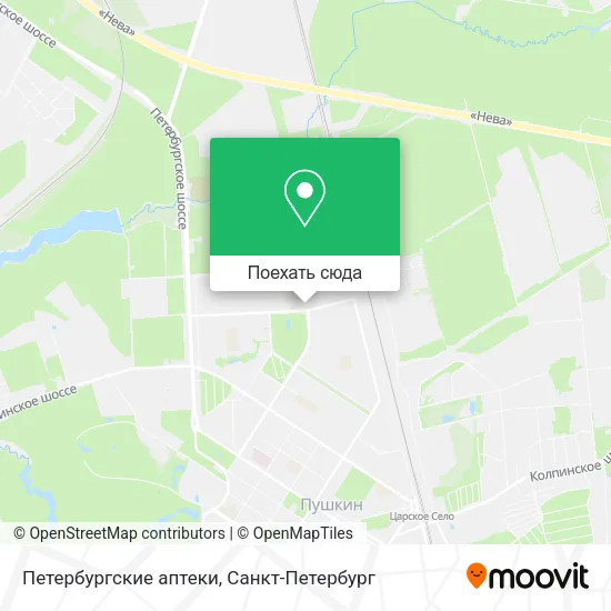 Карта Петербургские аптеки