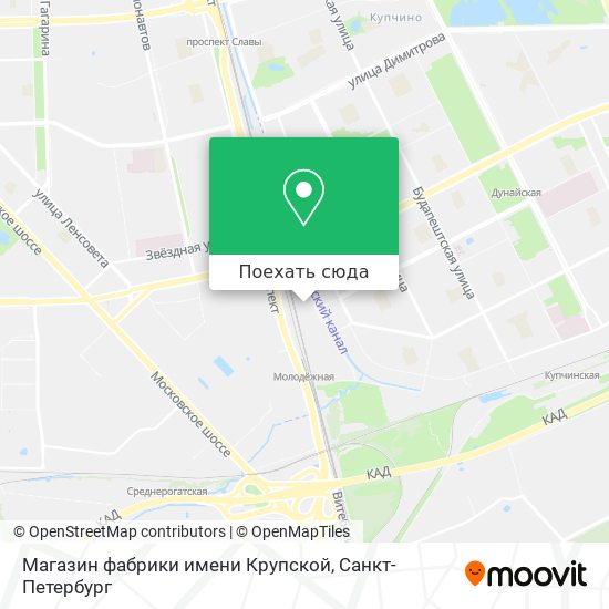 Карта Магазин фабрики имени Крупской