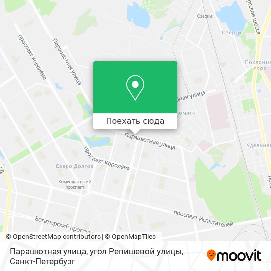 Карта парашютная улица спб