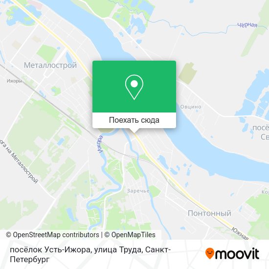 Карта посёлок Усть-Ижора, улица Труда