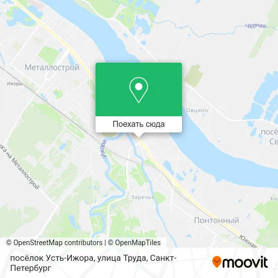 Карта посёлок Усть-Ижора, улица Труда