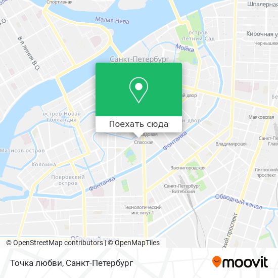 Карта Точка любви