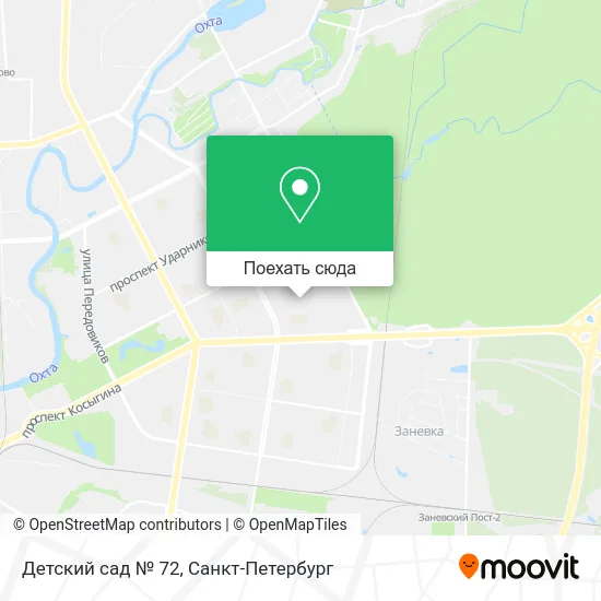 Карта Детский сад № 72