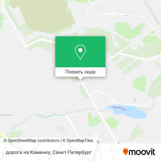 Карта дорога на Каменку