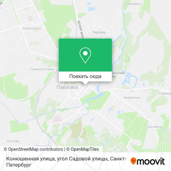 Карта Конюшенная улица, угол Садовой улицы