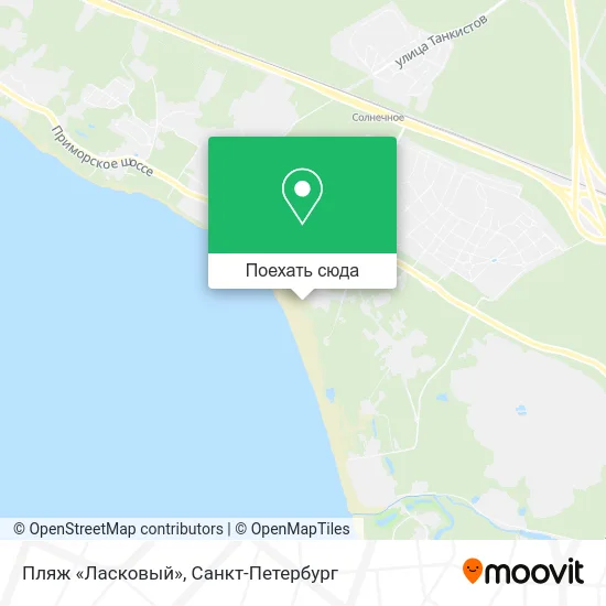 Карта Пляж «Ласковый»