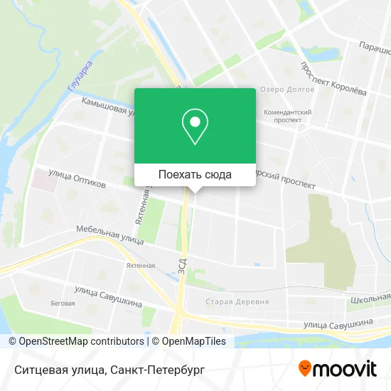 Карта Ситцевая улица