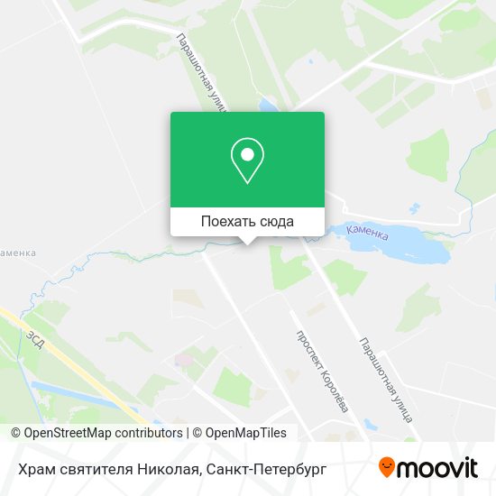 Карта Храм святителя Николая