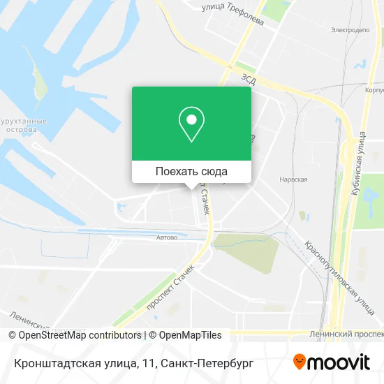 Карта Кронштадтская улица, 11