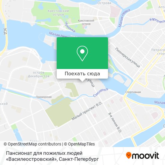 На чем доехать от метро василеостровская до косой линии