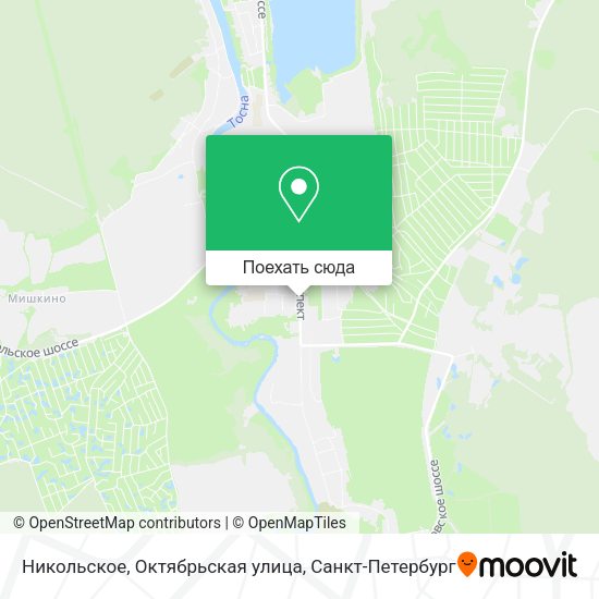 Карта Никольское, Октябрьская улица