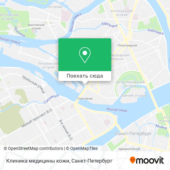 Карта Клиника медицины кожи