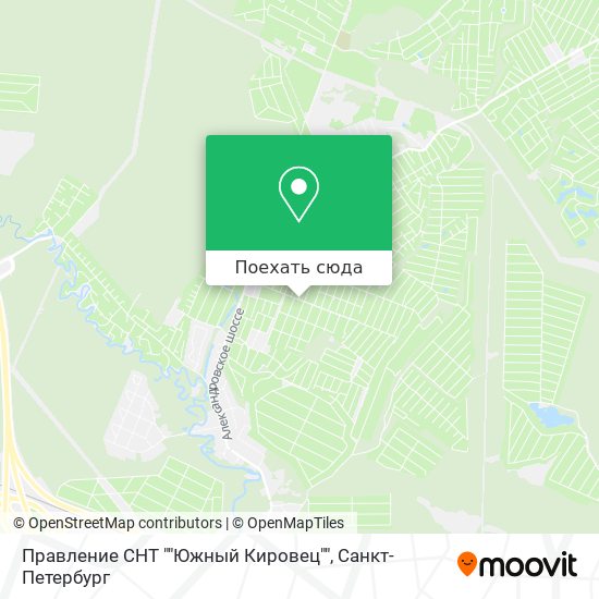 Карта Правление СНТ ""Южный Кировец""