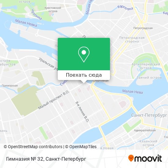 Карта Гимназия № 32