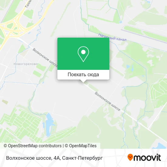 Карта Волхонское шоссе, 4А