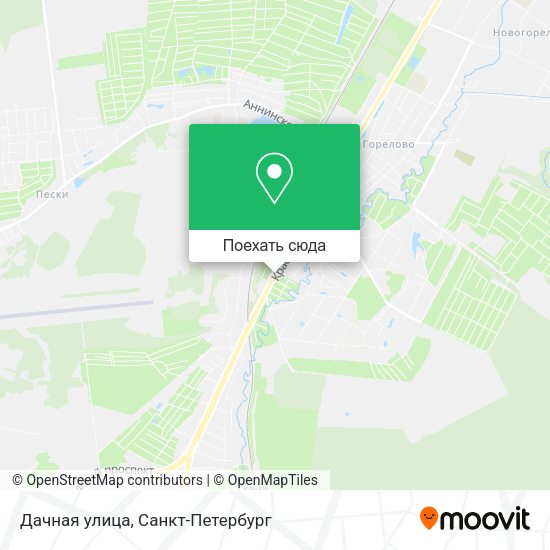 Карта Дачная улица
