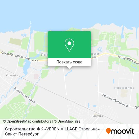 Карта Строительство ЖК «VEREN VILLAGE Стрельна»