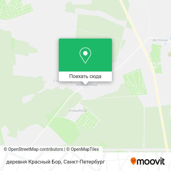 Карта деревня Красный Бор