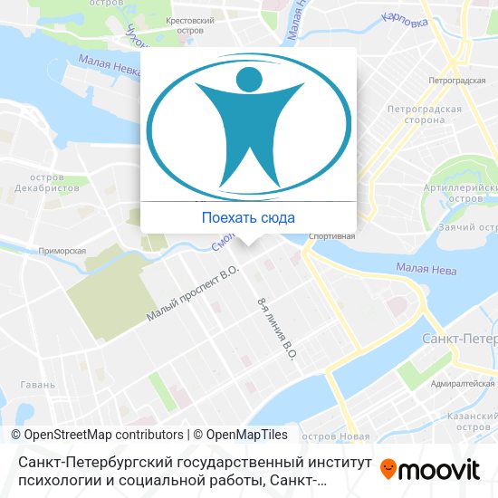 Карта Санкт-Петербургский государственный институт психологии и социальной работы