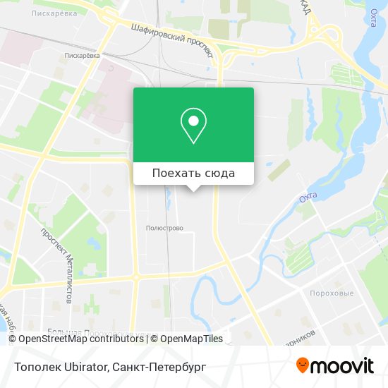 Карта Тополек Ubirator