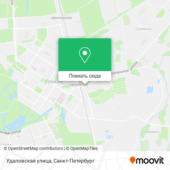 Карта Удаловская улица