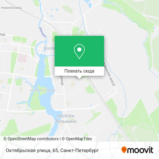 Карта Октябрьская улица, 65