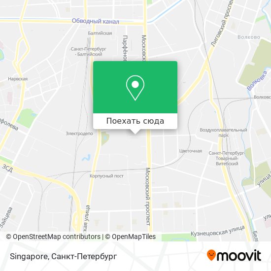 Карта Singapore