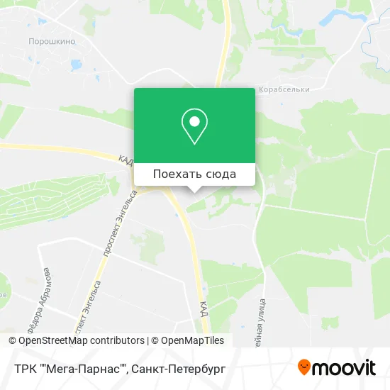 Карта ТРК ""Мега-Парнас""