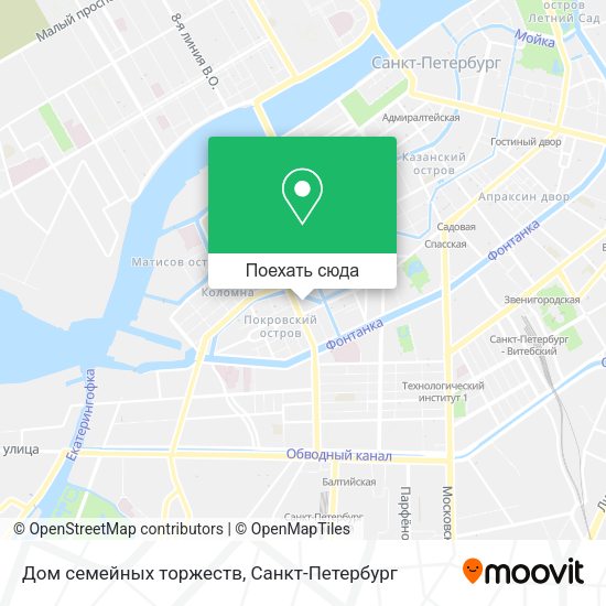 Карта Дом семейных торжеств