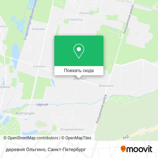 Карта деревня Ольгино