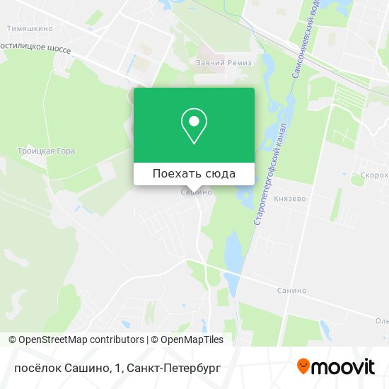 Карта посёлок Сашино, 1
