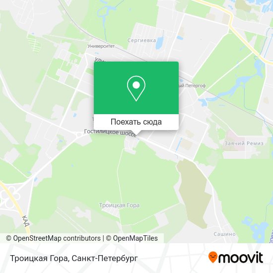 Карта Троицкая Гора
