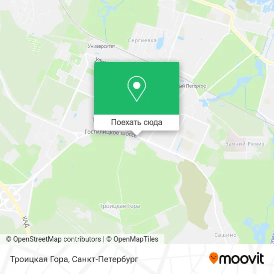 Карта Троицкая Гора