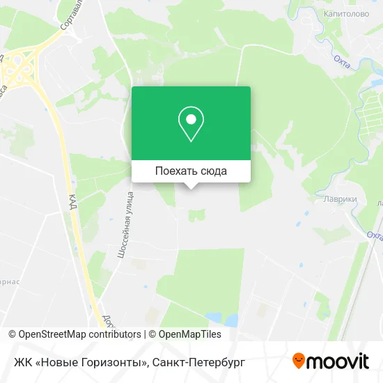 Карта ЖК «Новые Горизонты»