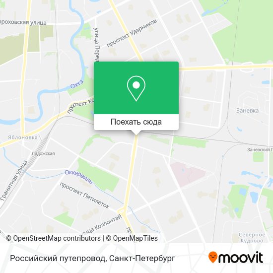 Карта Российский путепровод