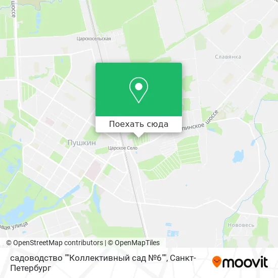 Карта садоводство ""Коллективный сад №6""