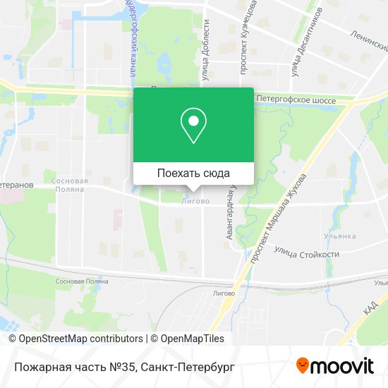 Карта Пожарная часть №35