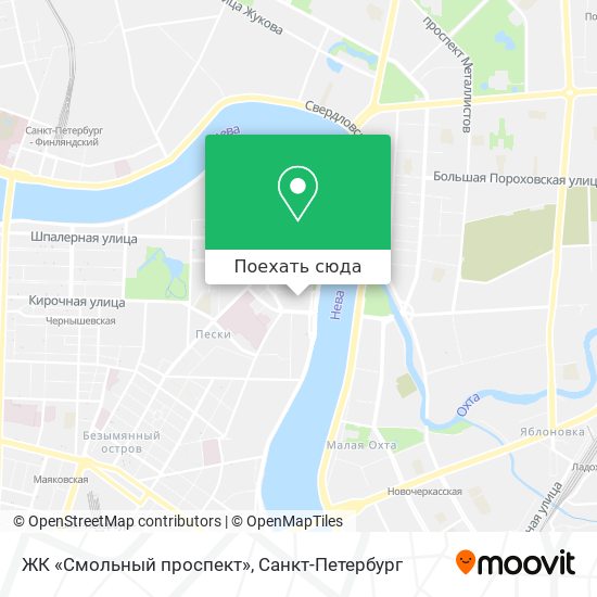 Карта ЖК «Смольный проспект»