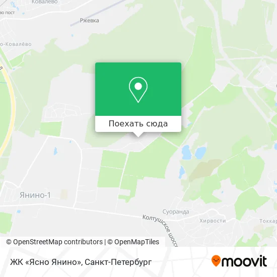 Карта ЖК «Ясно Янино»