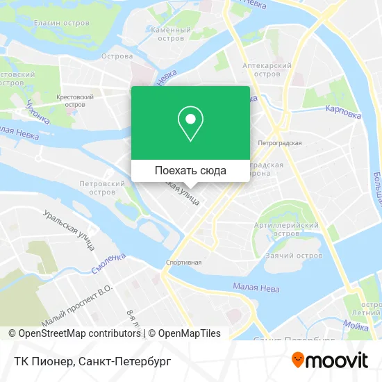 Карта ТК Пионер