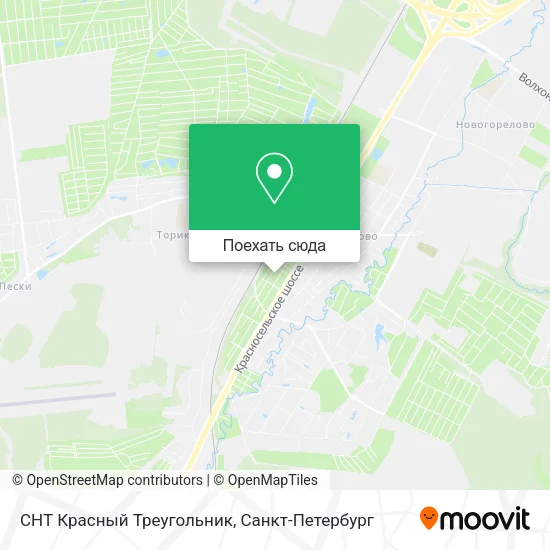 Карта СНТ Красный Треугольник