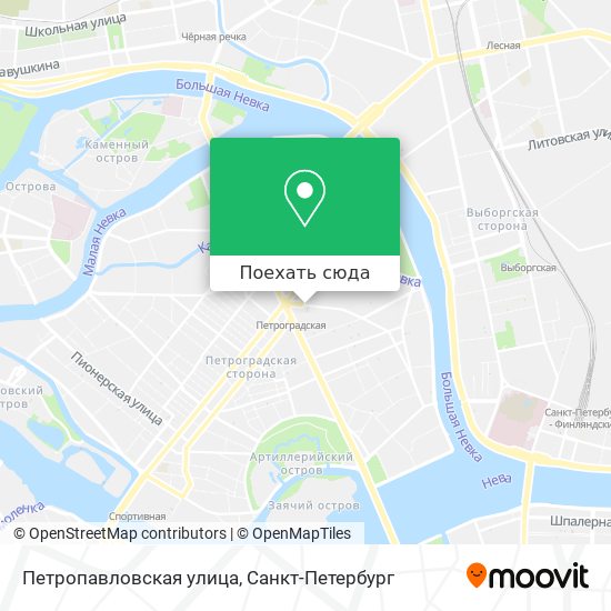 Карта Петропавловская улица