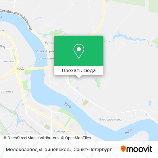 Карта Молокозавод «Приневское»